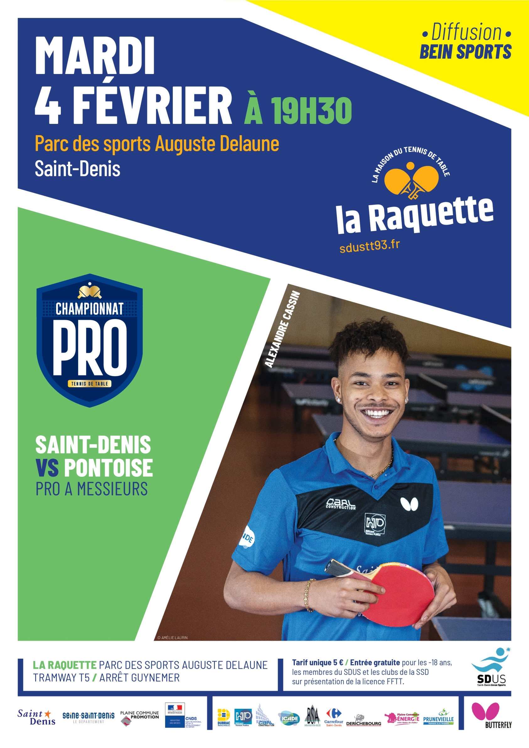 CHAMPIONNAT PRO 04/02/2020 SAINT DENIS US Ligue d'Ile de France de